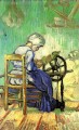 La hilandera según Millet Vincent van Gogh